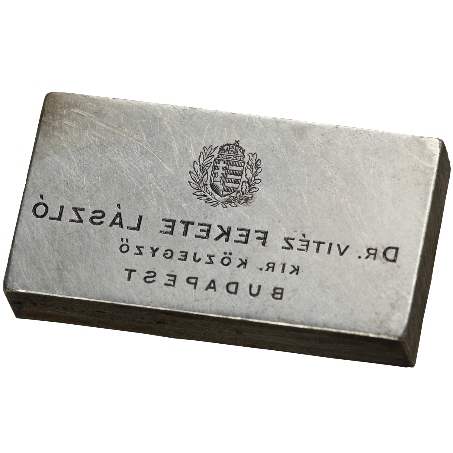 Fekete László száraz pecsétnyomója