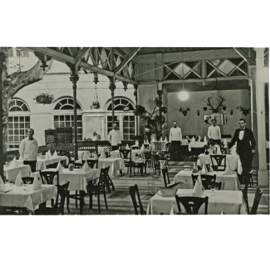 A Fekete László által bérelt Sebesta Császárkert étterem 